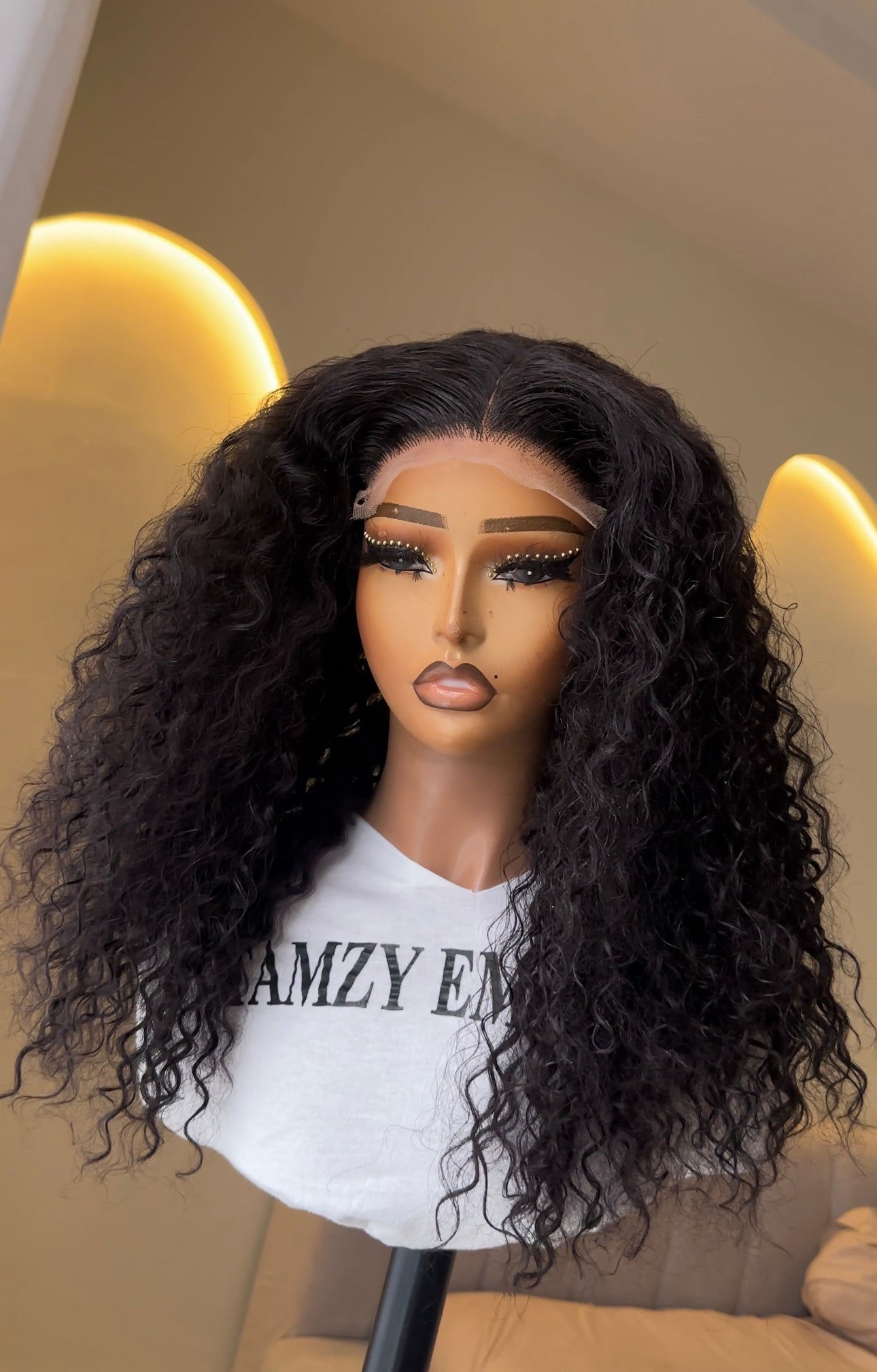 T5by5 Jerry Curl Wig