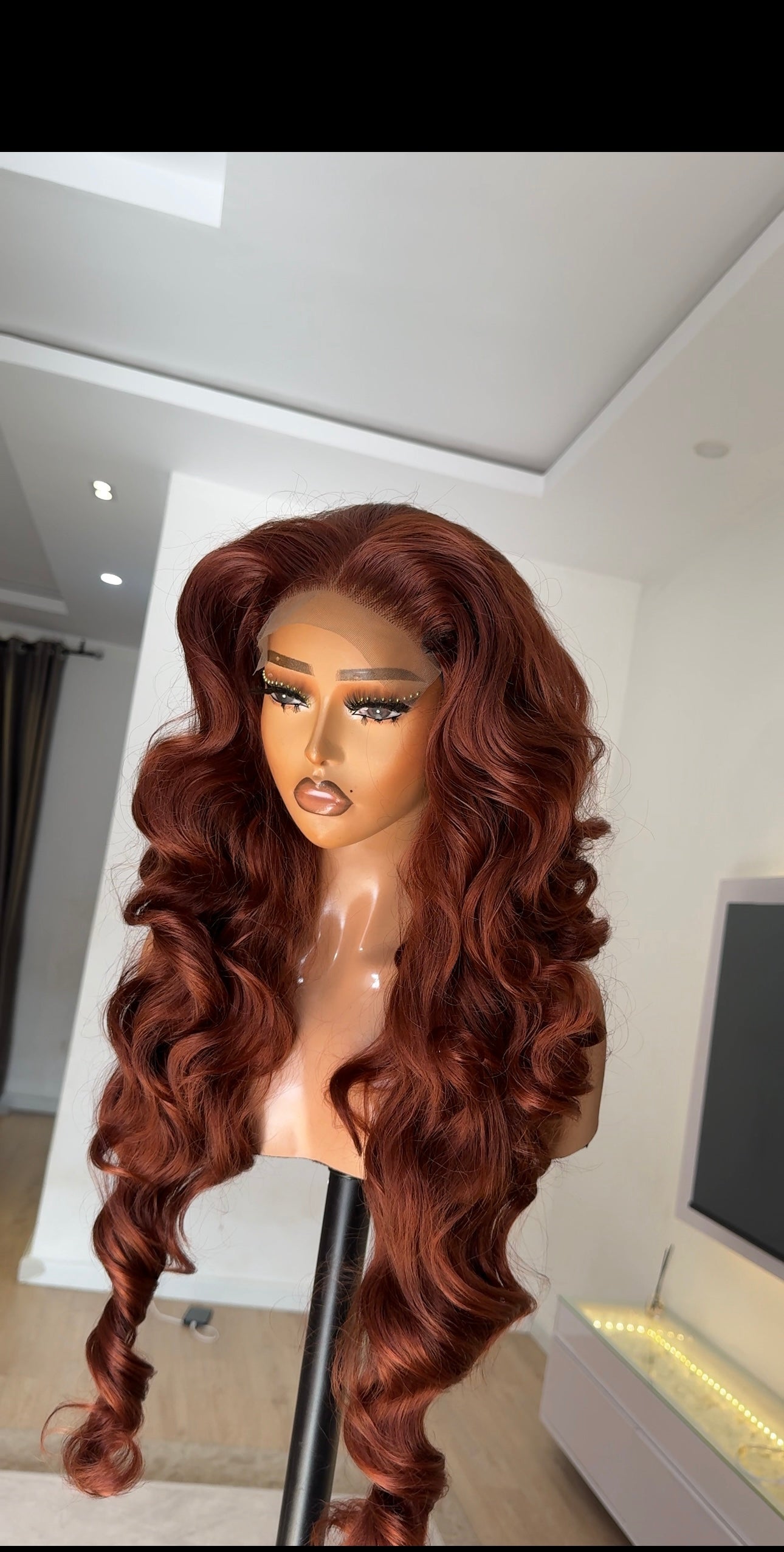 Copper Wavy Wig